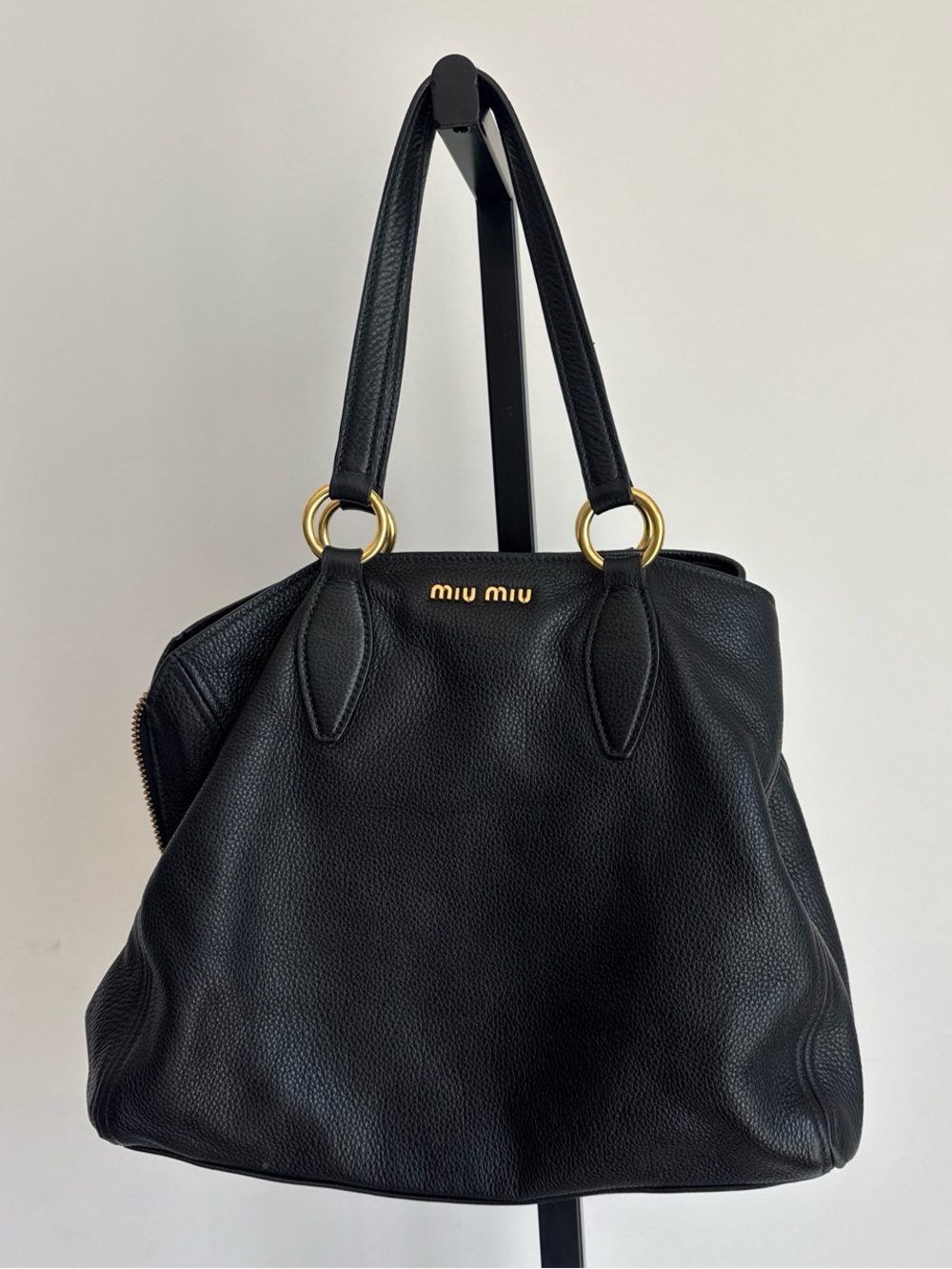 Miu Miu leather tote bag
